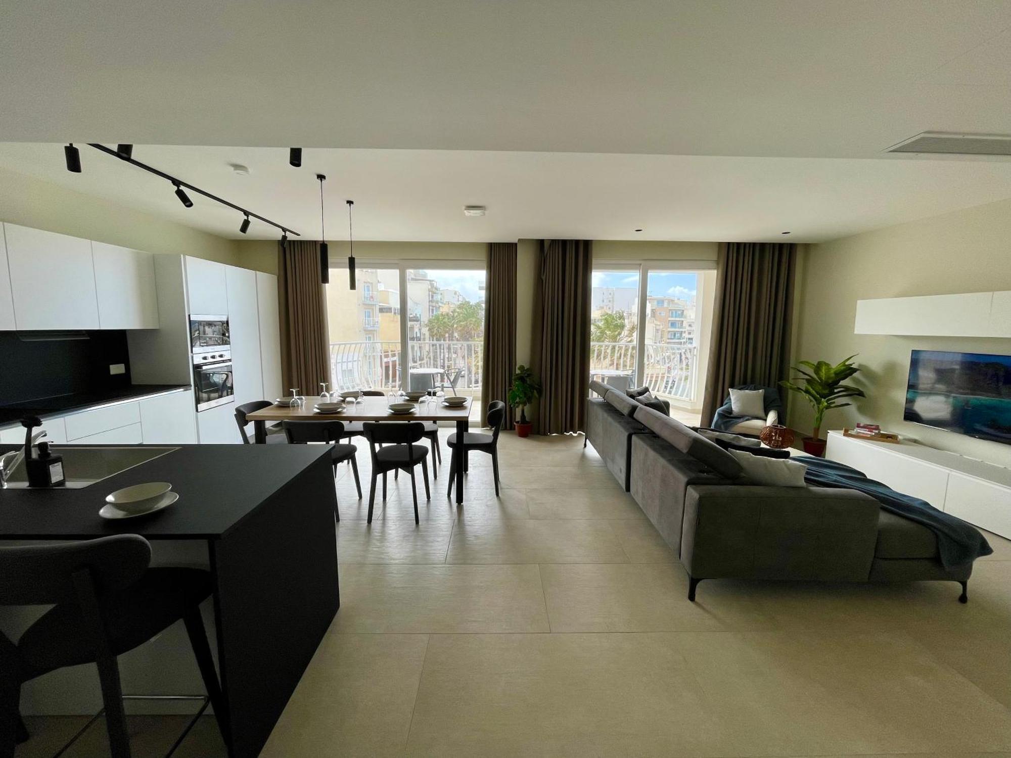 Bugibba Square Seafront Lux Apartments By Holi St. Paul's Bay Bagian luar foto