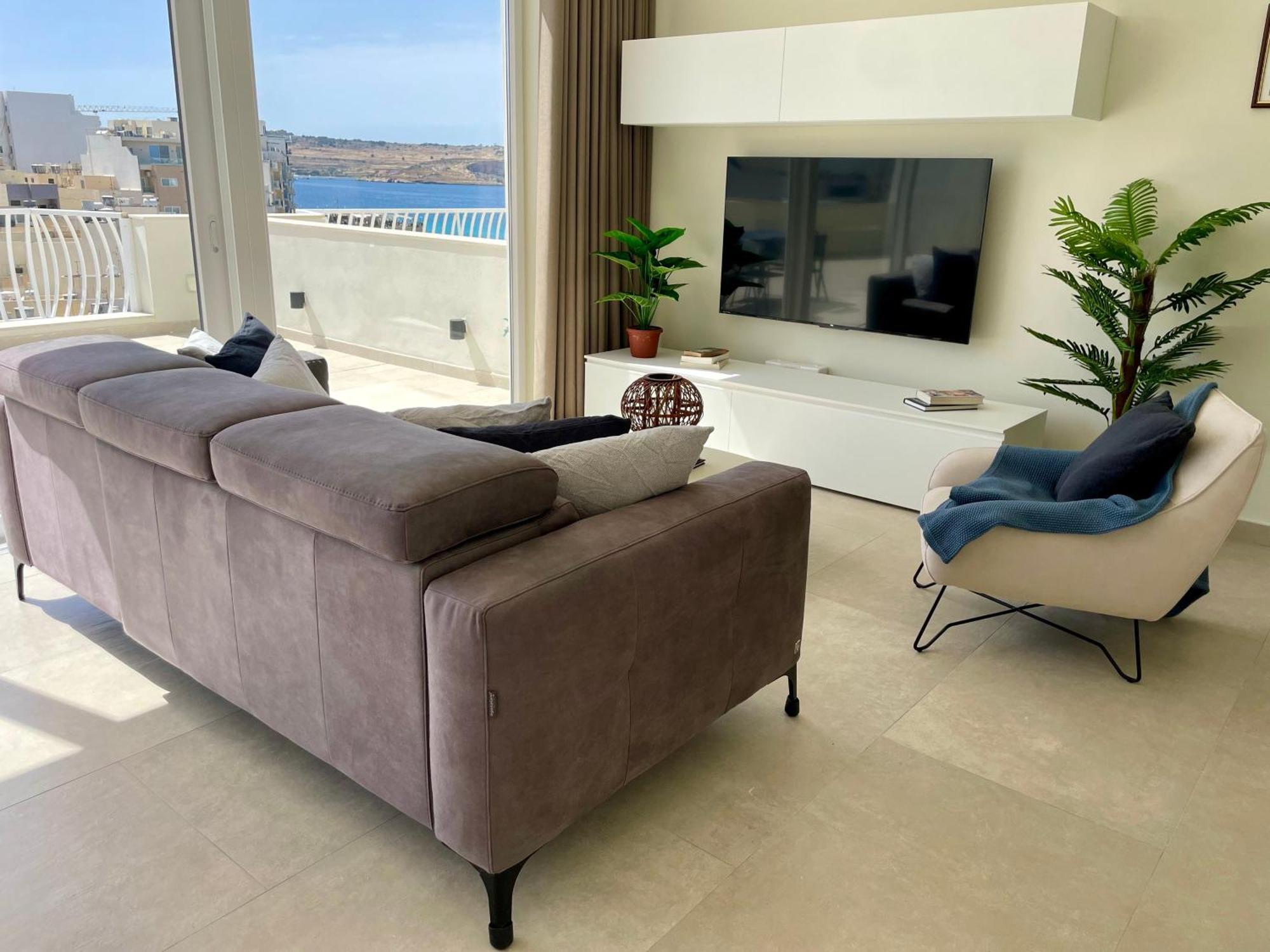 Bugibba Square Seafront Lux Apartments By Holi St. Paul's Bay Bagian luar foto