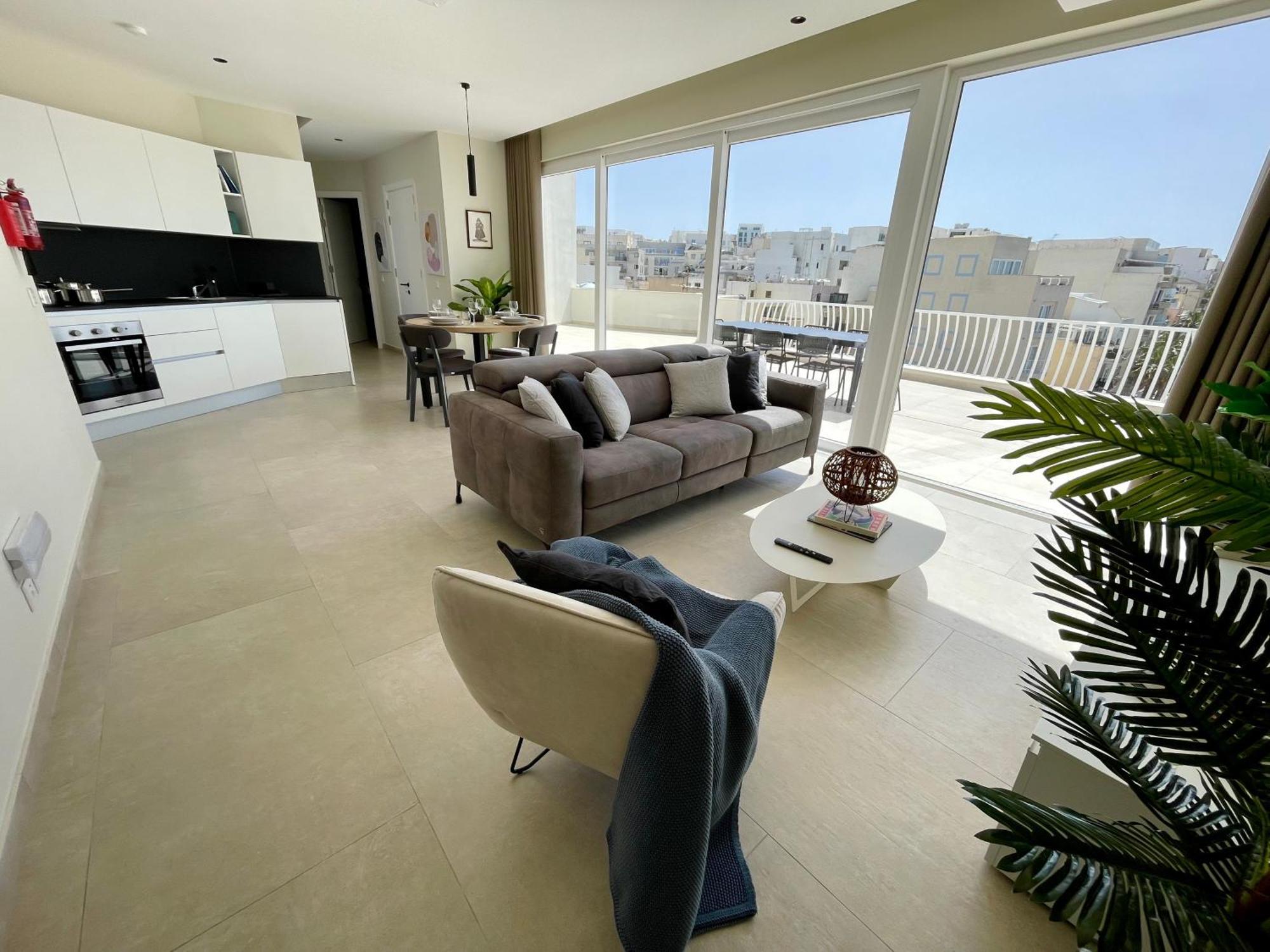 Bugibba Square Seafront Lux Apartments By Holi St. Paul's Bay Bagian luar foto
